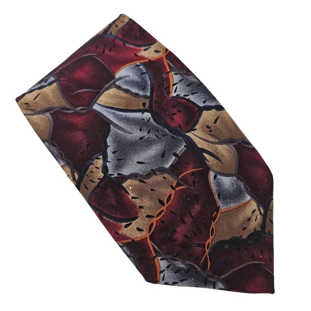 Christopher Reeve Collection Mens Tie Silk Tie Abstract Pattern Dana Reeve One